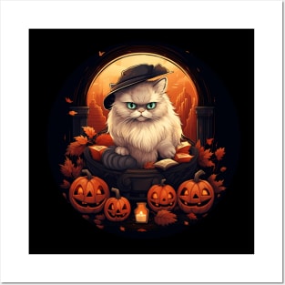 Persian Cat Halloween, Cat Lover Posters and Art